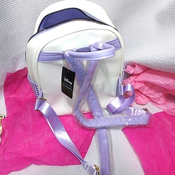 Disney Her Universe Alice In Wonderland Gingham BACKPACK Bag Embroidered NWT - Picture 9 of 11